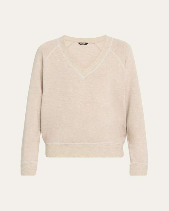 Bennie Fleece V-Neck Sweatshirt